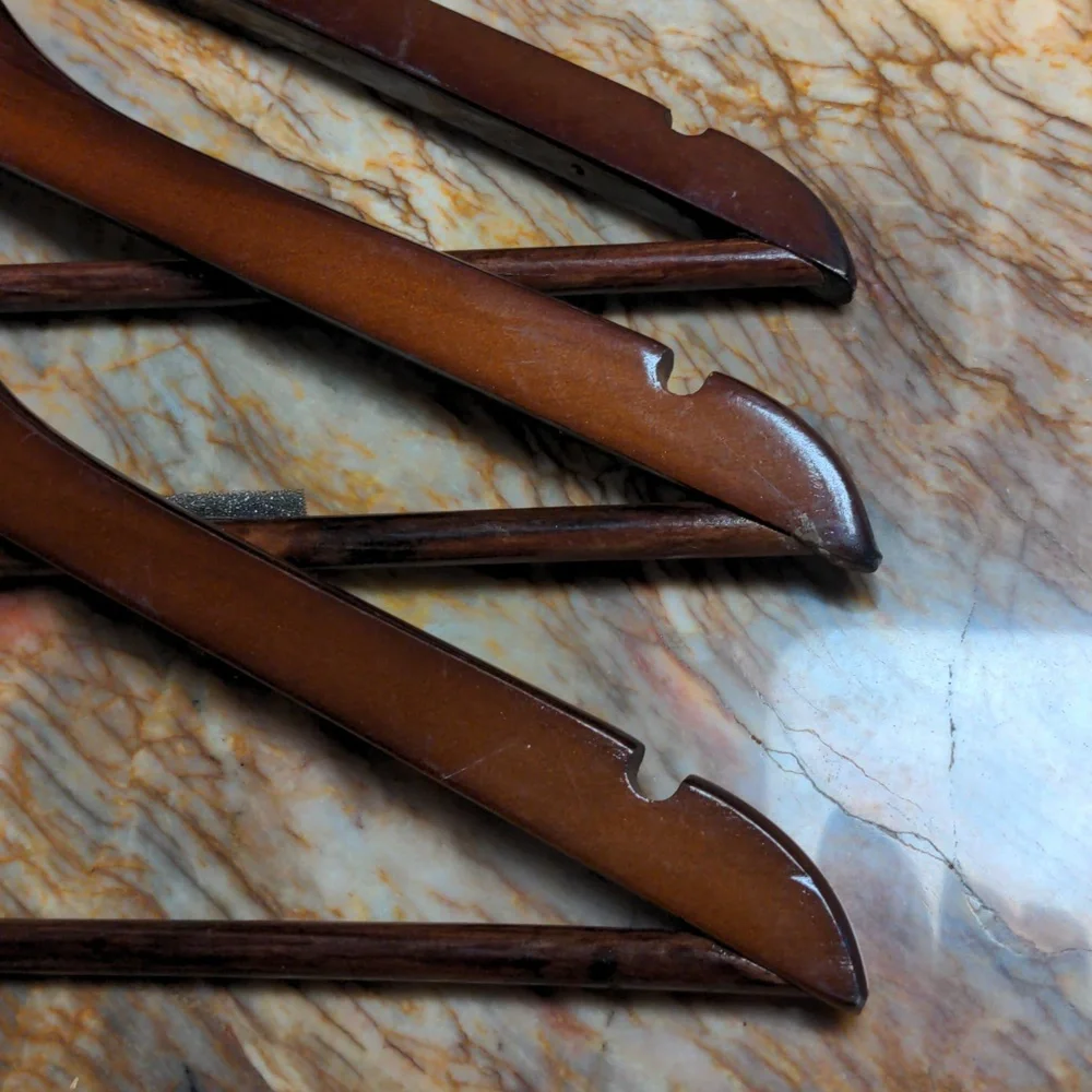 Wood suit hangers